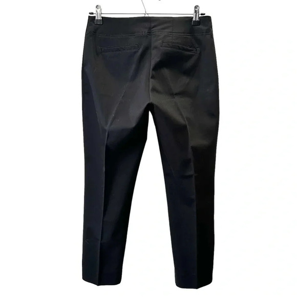 Ricki’s Slim Fit Ankle Slit Cropped Pants Cotton Sateen Black Size 0 - Picture 2 of 16